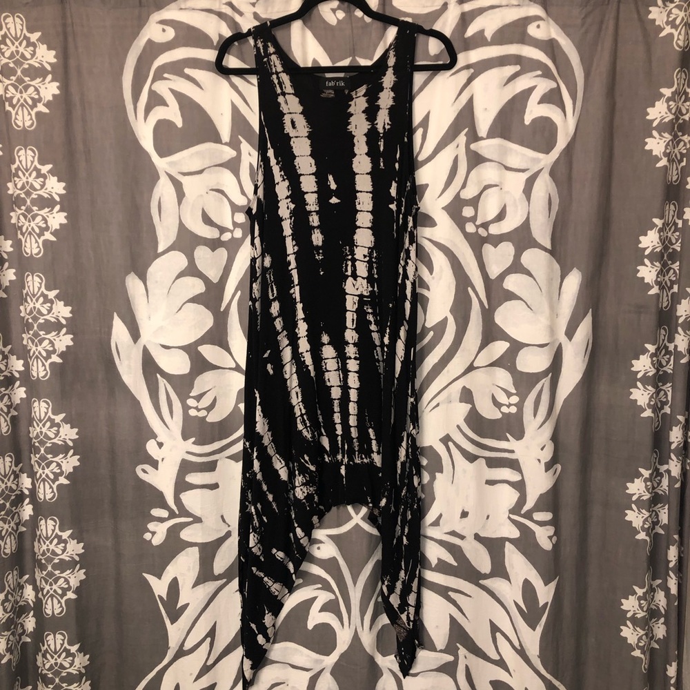 Tie Dye High Low Dress